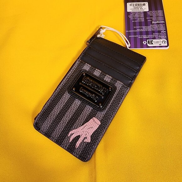 Loungefly Wednesday Addams Nevermore Outfit Uniform Cosplay Cardholder Wallet - Picture 8 of 9